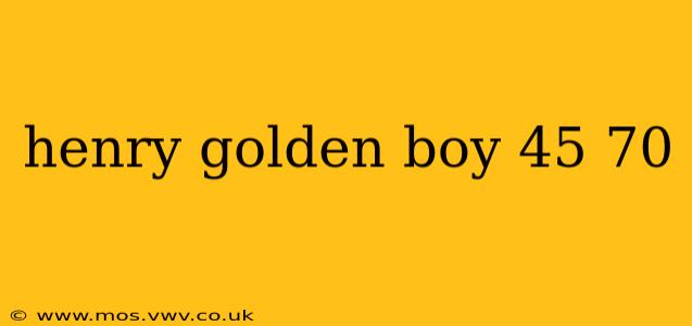 henry golden boy 45 70