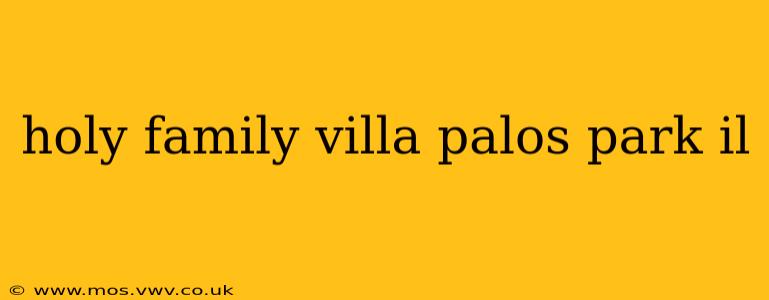 holy family villa palos park il