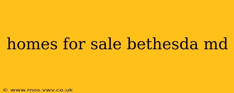 homes for sale bethesda md