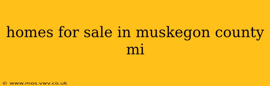 homes for sale in muskegon county mi