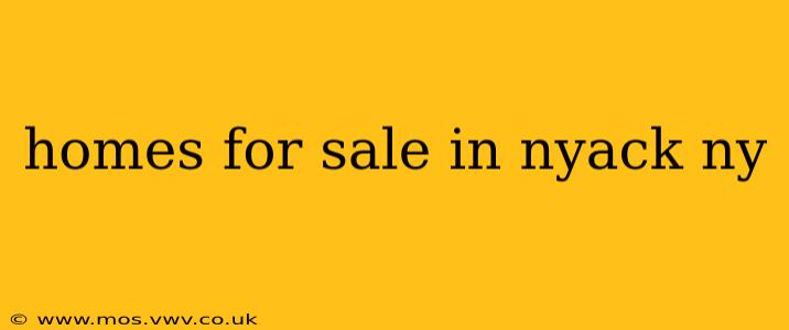 homes for sale in nyack ny