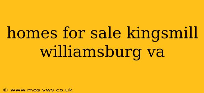 homes for sale kingsmill williamsburg va