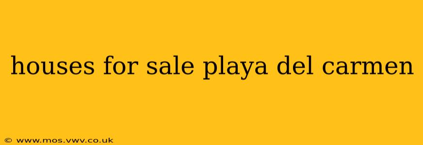 houses for sale playa del carmen