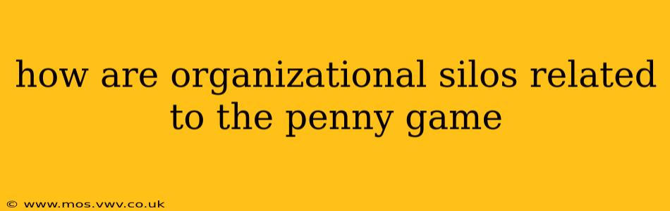 how are organizational silos related to the penny game