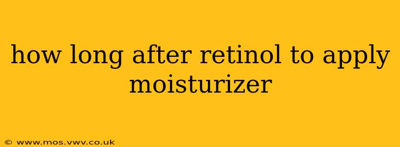 how long after retinol to apply moisturizer