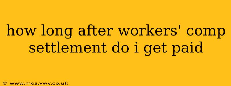 how long after workers' comp settlement do i get paid