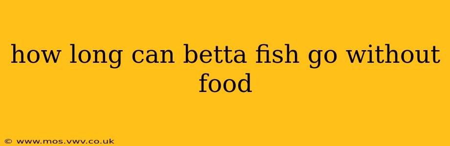 how long can betta fish go without food