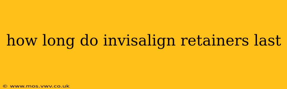 how long do invisalign retainers last