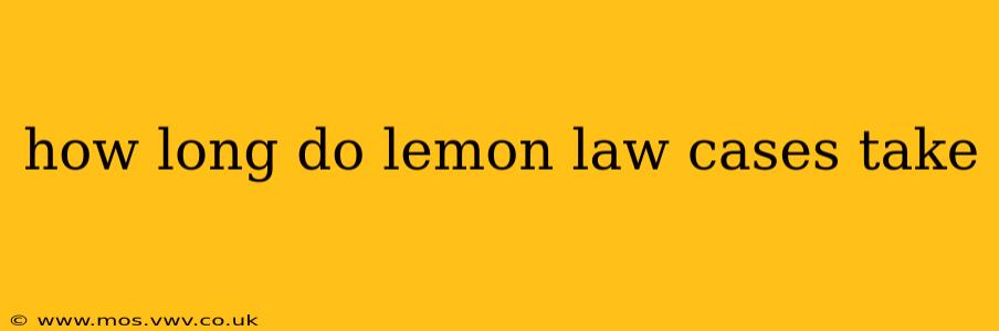 how long do lemon law cases take