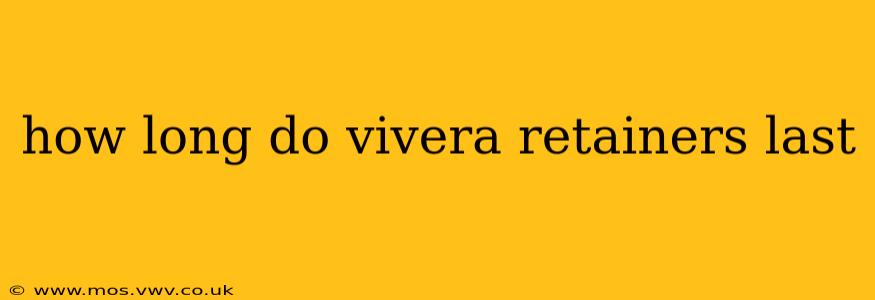 how long do vivera retainers last