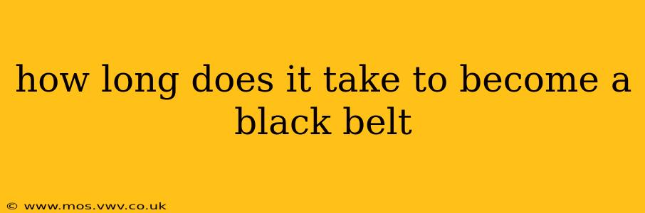 how long does it take to become a black belt