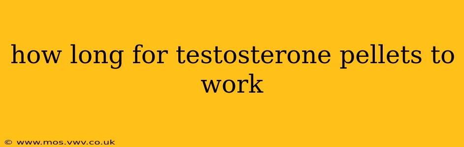 how long for testosterone pellets to work