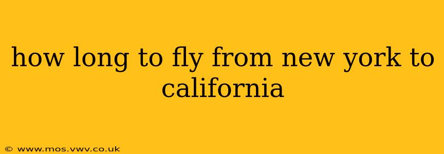 how long to fly from new york to california