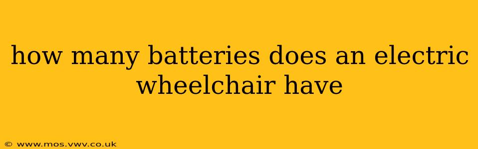 how many batteries does an electric wheelchair have