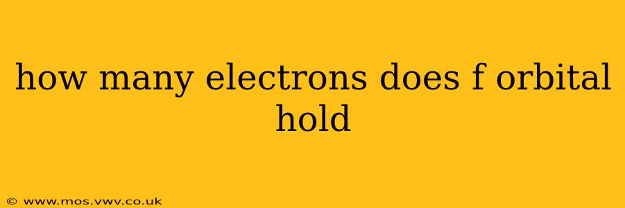 how many electrons does f orbital hold