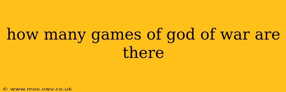 how many games of god of war are there