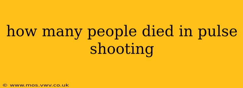 how many people died in pulse shooting