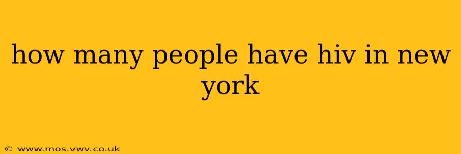 how many people have hiv in new york