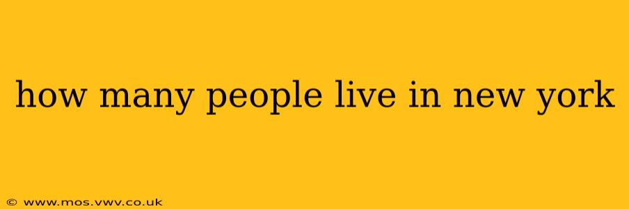 how many people live in new york