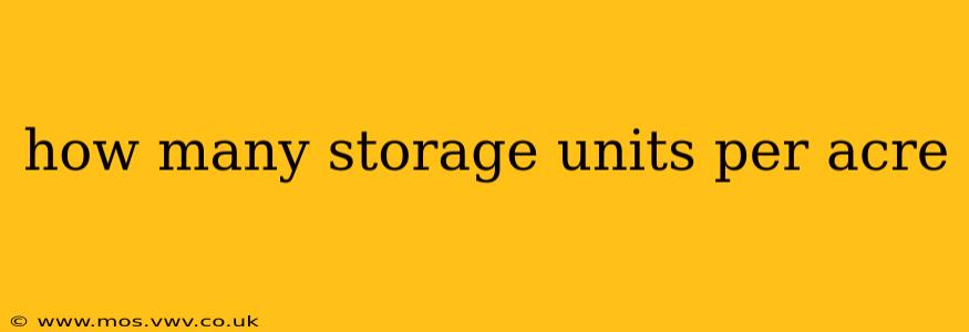 how many storage units per acre