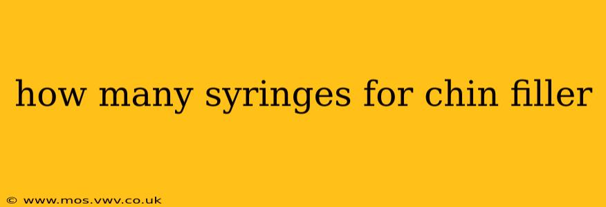 how many syringes for chin filler