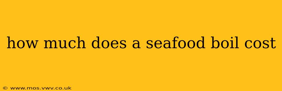 how much does a seafood boil cost