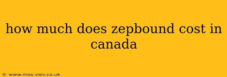 how much does zepbound cost in canada