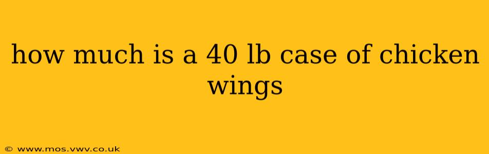 how much is a 40 lb case of chicken wings