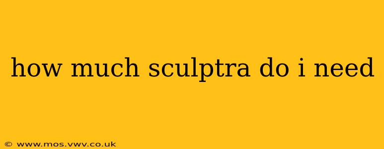 how much sculptra do i need