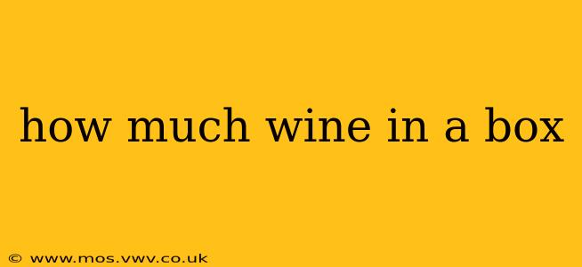 how much wine in a box