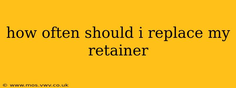 how often should i replace my retainer
