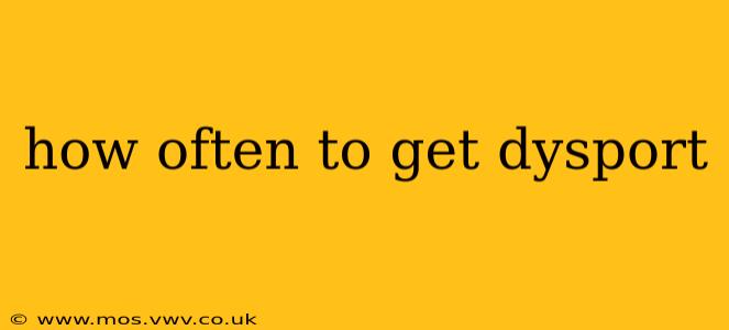 how often to get dysport