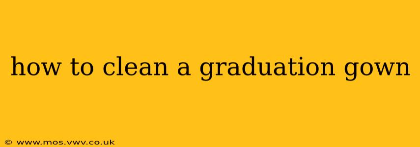 how to clean a graduation gown