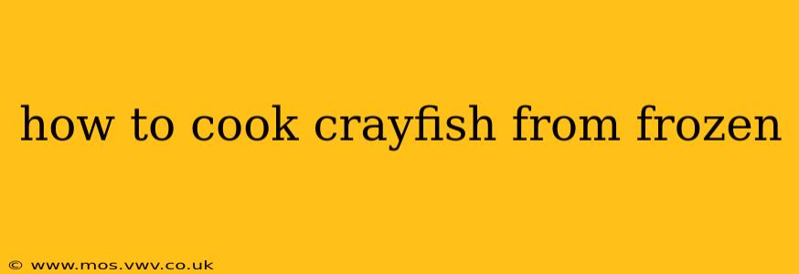 how to cook crayfish from frozen