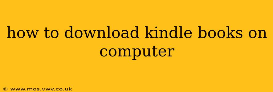 how to download kindle books on computer