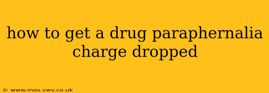 how to get a drug paraphernalia charge dropped