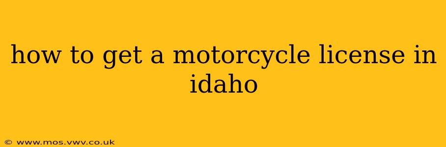 how to get a motorcycle license in idaho