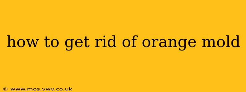 how to get rid of orange mold