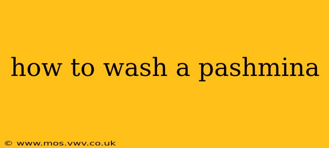 how to wash a pashmina