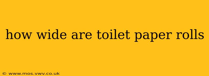 how wide are toilet paper rolls