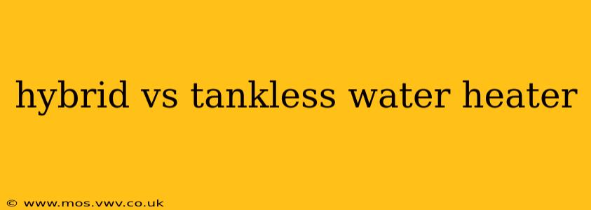 hybrid vs tankless water heater