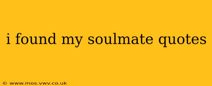 i found my soulmate quotes