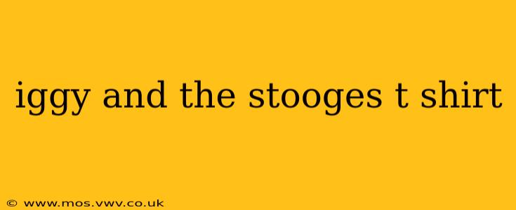 iggy and the stooges t shirt