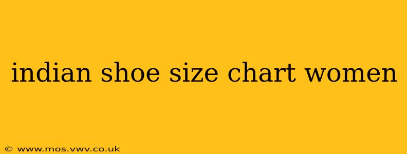 indian shoe size chart women