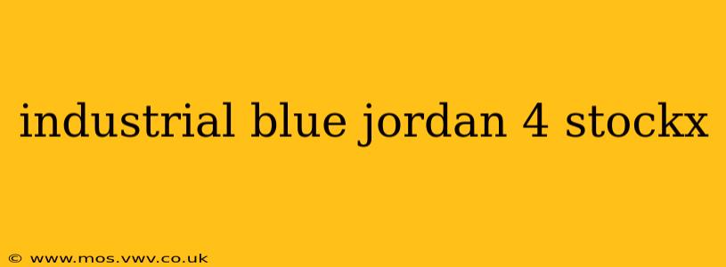 industrial blue jordan 4 stockx