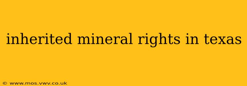inherited mineral rights in texas