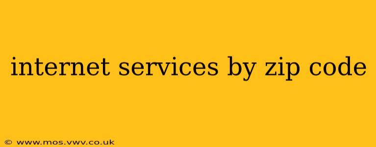 internet services by zip code