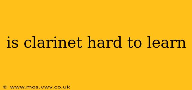 is clarinet hard to learn