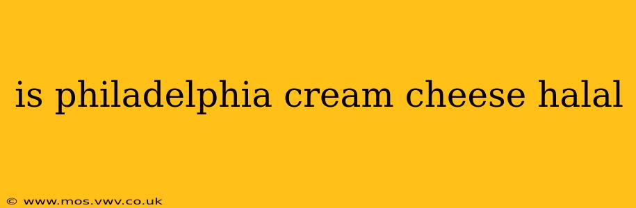 is philadelphia cream cheese halal