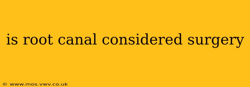is root canal considered surgery